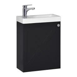 Mob-In Meuble lave-mains AVA Noir carbone