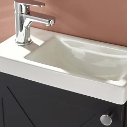 Mob-In Meuble lave-mains AVA Noir carbone