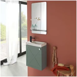 Mob-In Meuble lave-mains AVA Vert de gris