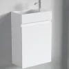 Lave-Mains|Lomazoo Meuble lave-mains blanc brillant Malibu - 40cm