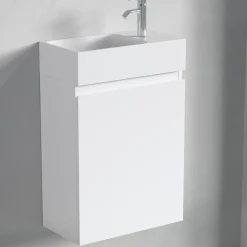 Lave-Mains|Lomazoo Meuble lave-mains blanc brillant Malibu - 40cm