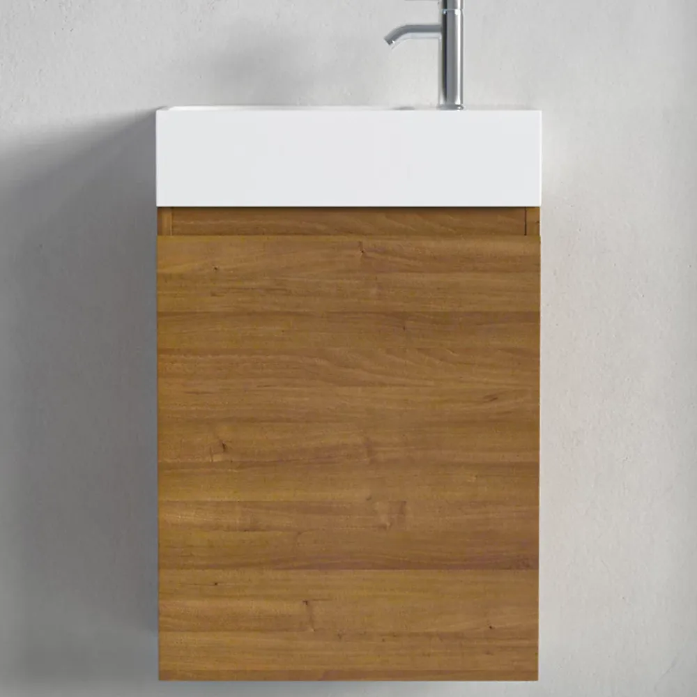Lomazoo Meuble lave-mains chêne chaud Malibu - 40cm