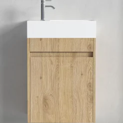 Lomazoo Meuble lave-mains chêne clair Ibiza- 40cm