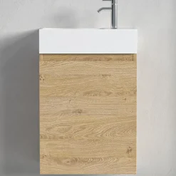 Lomazoo Meuble lave-mains chêne clair Malibu - 40cm