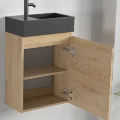 Lave-Mains|Lomazoo Meuble lave-mains chêne clair Malibu - 40cm