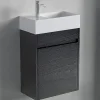 Lomazoo Meuble lave-mains chêne noir Ibiza - 40cm