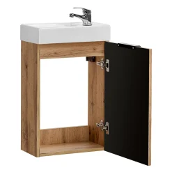 Lave-Mains|Petits-Meubles Meuble lave-mains 40cm 1 porte Adriel Bois