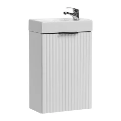 Lave-Mains|Petits-Meubles Meuble lave-mains 40cm 1 porte Adriel Blanc