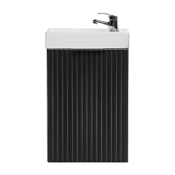 Lave-Mains|Petits-Meubles Meuble lave-mains 40cm 1 porte Adriel Noir