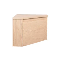 Homesight Meuble lave-mains d'angle à suspendre l.36,5 x H.28 x P.36,5 cm, effet bois, Noma