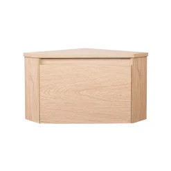 Homesight Meuble lave-mains d'angle à suspendre l.36,5 x H.28 x P.36,5 cm, effet bois, Noma