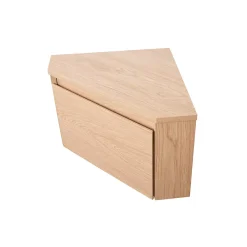 Homesight Meuble lave-mains d'angle à suspendre l.36,5 x H.28 x P.36,5 cm, effet bois, Noma