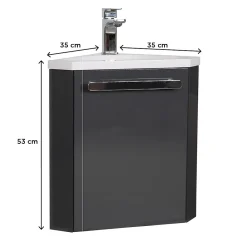 Lave-Mains|Mob-In Meuble lave-mains d'angle SKINO