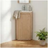 Mob-In Meuble lave-mains d'angle SORRENTO avec vasque en résine