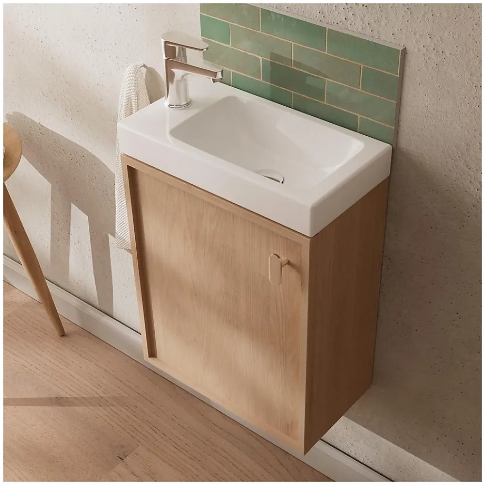Mob-In Meuble lave-mains décor chêne FRAME