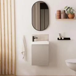 Lave-Mains|Mob-In Meuble lave-mains LISA + miroir ovale