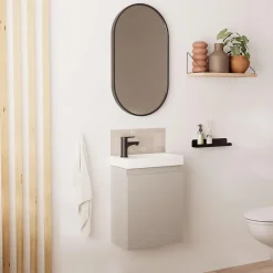 Lave-Mains|Mob-In Meuble lave-mains LISA + miroir ovale