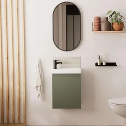 Lave-Mains|Mob-In Meuble lave-mains LISA + miroir ovale
