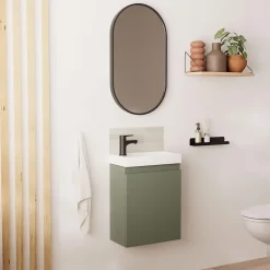 Lave-Mains|Mob-In Meuble lave-mains LISA + miroir ovale