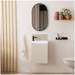 Lave-Mains|Mob-In Meuble lave-mains LISA + miroir ovale
