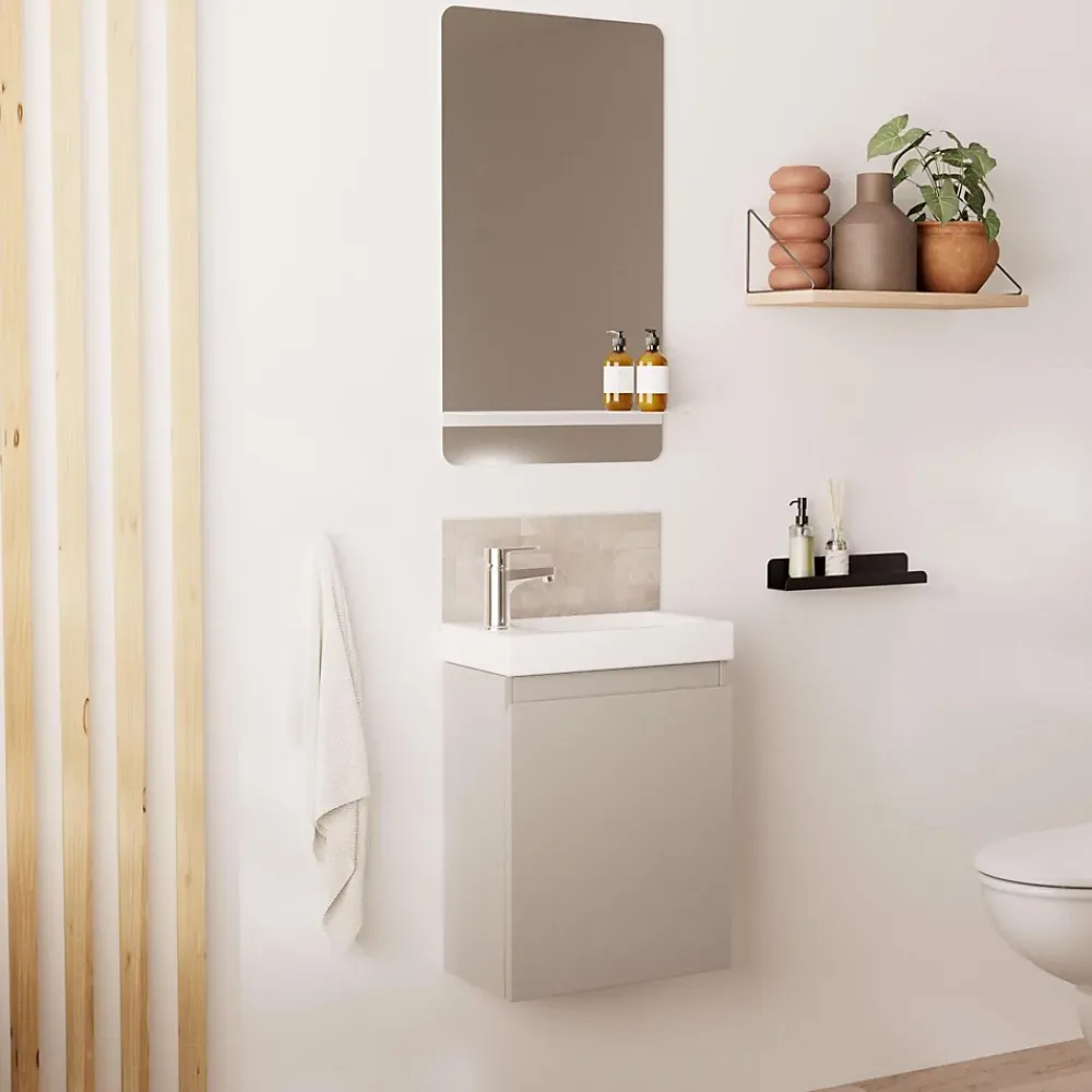 Mob-In Meuble lave-mains LISA + miroir tablette