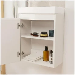 Mob-In Meuble lave-mains LISA + miroir ovale