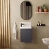 Mob-In Meuble lave-mains LISA + miroir ovale