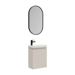 Mob-In Meuble lave-mains LISA + miroir ovale