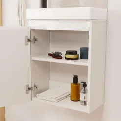 Mob-In Meuble lave-mains LISA + miroir ovale