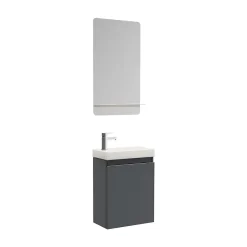 Mob-In Meuble lave-mains LISA + miroir tablette