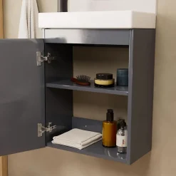 Mob-In Meuble lave-mains LISA + miroir tablette