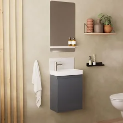 Mob-In Meuble lave-mains LISA + miroir tablette