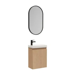 Lave-Mains|Mob-In Meuble lave-mains LISA + miroir ovale