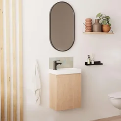 Lave-Mains|Mob-In Meuble lave-mains LISA + miroir ovale