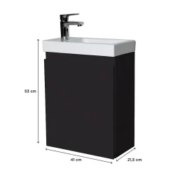 Mob-In Meuble lave-mains LISA + robinet chromé