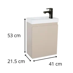 Lave-Mains|Mob-In Meuble lave-mains LISA + robinet noir