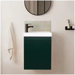 Mob-In Meuble lave-mains LISA + robinet noir