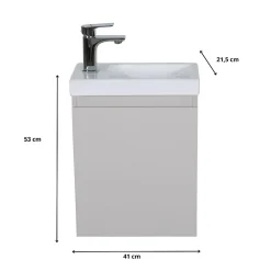 Lave-Mains|Mob-In Meuble lave-mains LISA + robinet chromé