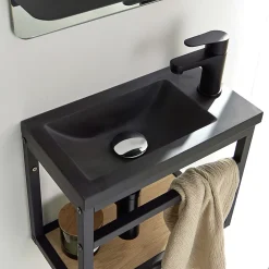 Lave-Mains|Mob-In Meuble lave-mains SAO + robinet noir