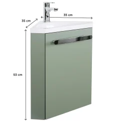 Mob-In Meuble lave-mains SKINO + robinet chromé