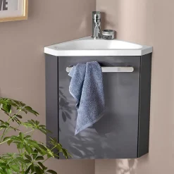 Mob-In Meuble lave-mains SKINO + robinet chromé