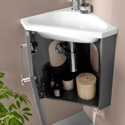 Mob-In Meuble lave-mains SKINO + robinet chromé