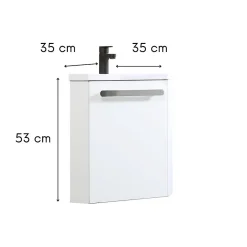 Mob-In Meuble lave-mains SKINO + robinet chromé