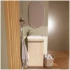 Meuble Wc|Mob-In Meuble lave-mains sur pieds JOHANN décor chêne + vasque + robinet + miroir