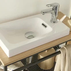Mob-In Meuble lave-mains WILO grande largeur avec vasque résine 60cm