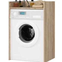 Armoire De Salle De Bains|Akord Furniture Factory Meuble pour lave-linge AKORD FIN Chêne Sonoma 64 cm 1 étagère 64x50x98 cm
