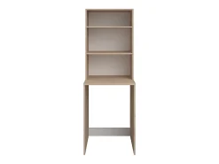 Meuble Buanderie|Vente-unique Meuble pour machine à laver avec étagères - Naturel clair - L65 x H184 cm - ERKANO