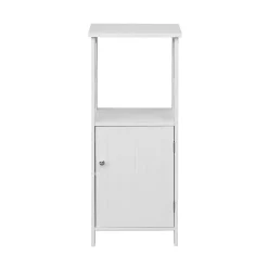 Meuble De Salle De Bains Faible Profondeur|Mobili Rebecca Meuble pour Salle de Bains en MDF Blanc avec étagères Rebecca Mobili