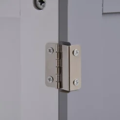 Meuble Sous-Vasque|kleankin Meuble salle de bain - meuble sous-vasque - placard 2 portes avec étagère - dim. 60L x 30l x 60H cm - MDF gris blanc