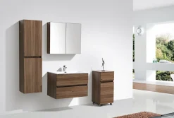 Meuble Vasque|Stano Meuble salle de bain design simple vasque SIENA largeur 80 cm noyer